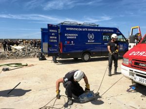 En total 20 participantes entre bomberos profesionales, médicos y enfermeros.