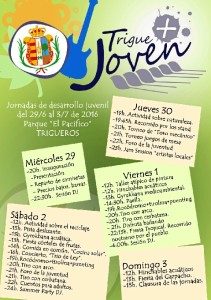 Programación de las Jornadas de desarrollo juvenil 'Triguejoven +'.