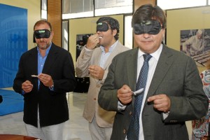 Han realizado un tapeo a ciegas. / Foto: Francisco Rodríguez.