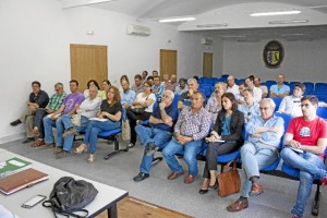 Un momento de la Asamblea que ha reunido a los agricultores del Condado. 