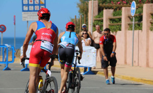 Un momento de la prueba de triatlón, que concluyó este viernes.