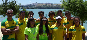 Componentes del CD Tartessos en la prueba celebrada en Arcos de la Frontera.