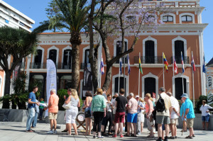 Los turistas han tenido la oportunidad de visitar la ciudad de Huelva.