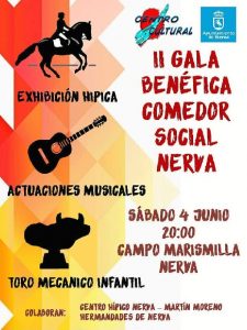 Cartel de la II Gala Benéfica Comedor Social Nerva,