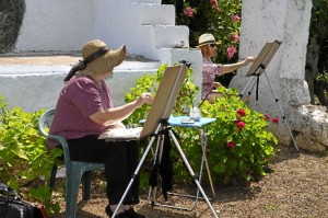 Pintura al aire libre.