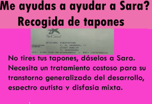 Si quieres ayudar a Sara también puedes hacerlo en este número de cuenta.