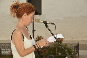 La poetisa Eva Vaz.