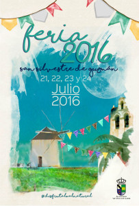 Cartel de la Feria de San Silvestre de Guzmán 2016.