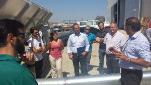 Pruebas con el horno solar en Campo de Tejada.