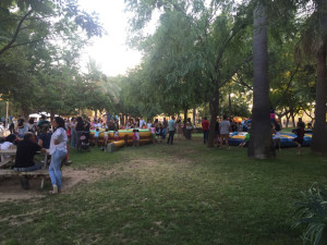 La actividad se desarrolla en el Parque Pacífico.