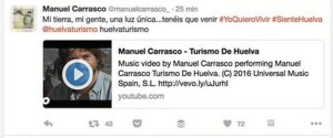 El artista isleño es embajador de Huelva. 