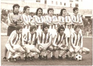       Recreativo de Huelva: Romero, Sivianes, Navarro, Marti, Alcorta, Lora, Joaquín, Torres y Rincón.