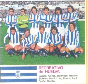 Como jugador del Recreativo de Huelva. 