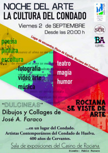 Cartel de la II Noche del Arte de Rociana.