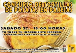 Concurso de tortilla de patatas en pareja.