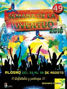 Cartel de la Semana de la Juventud de Alosno.