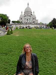 En una de sus visitas a París, en el Sacre Coeur.