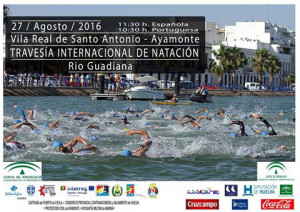 Cartel de la prueba de natación que tendrá lugar este sábado en Ayamonte.