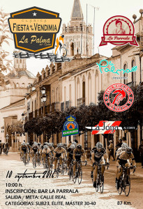 Cartel de la prueba ciclista que tendrá ligar en La Palma del Condado el 10 de septiembre.