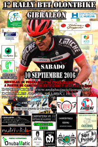 Cartel de la prueba de BTT que tendrá lugar en Gibraleón el 10 de septiembre.