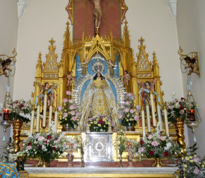 La Virgen de Montemayor, en el Convento de las Hermanas de la Cruz.