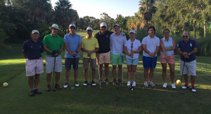 Los ganadores del Torneo Aniversario de golf en Isla Canela.