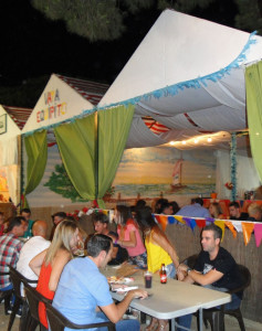 Ambiente en la feria.