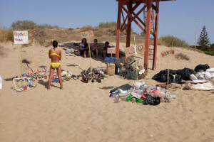 Total de basura recogida.