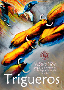 Cartel de las capeas de Trigueros 2016.