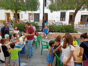 Una imagen de la actividad dedicada a los juegos de mesa el lunes por la tarde.