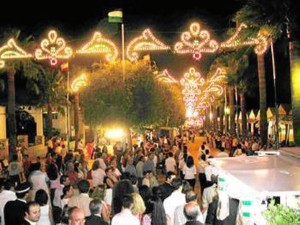 Todo listo en Rociana para el comienzo de sus fiestas.