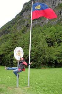 Ana Belén, en la frontera de Liechtenstein.