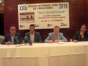 De izquierda a derecha, José Antonio Fernández Susino, Francisco Cristóbal Casado, Andrés Fuentes López y Manuel Germain Bravo, en la presentación de la prueba.