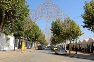 Aspecto que luce el recinto ferial horas antes de su inauguración. 