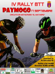 Cartel anunciador de la prueba ciclista que tendrá lugar en Paymogo.