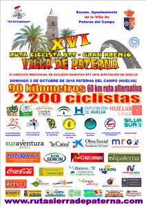 Cartel de la prueba ciclista que se celebrará este domingo en Paterna del Campo.