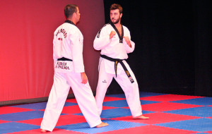 Exhibición de taekwondo en el tramo final de la Gala.