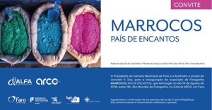 Cartel de la exposición de fotografía sobre Marruecos.