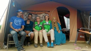 Un momento en el campamento de refugiados.