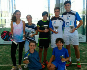 Representantes onubenses en el torneo celebrado en Sevilla.