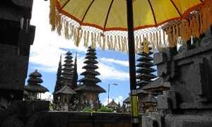 Imagen del Templo Ulun Danu Batur. 