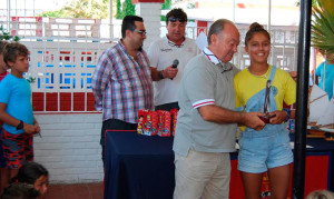 Un momento de la entrega de premios tras la Regata.