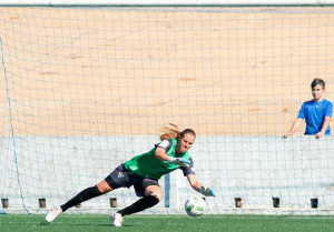 Thais Picarte en una acción de peligro del ataque vasco. / Foto: www.lfp.es.