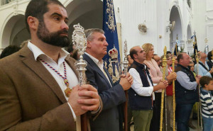 Las autoridades, en El Rocío.