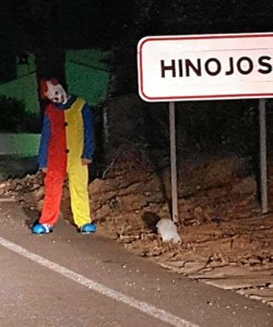 La imagen del Payaso de Hinojos ha tenido una enorme repercusión en las redes sociales.