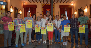 Un momento de la presentación del torneo de fútbol 7 que se desarrollará en Almonte.