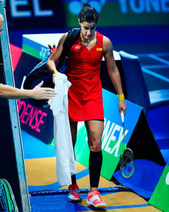 Carolina Marín cerró en semifinales su buen hacer en el Open de Dinamarca. / Foto: Bádminton Europe.