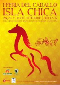 Cartel de la I Feria del Caballo de Isla Chica.