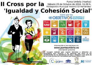 Cartel de la prueba atlética y solidaria que se celebrará en Punta Umbría.