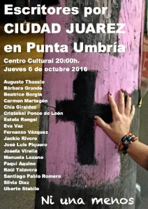 Cartel del acto que se celebrará en Punta Umbría este jueves 6 de octubre. 